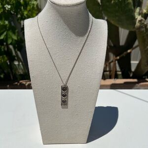 TIFFANY&Co. Tiffany Triple Heart Plate Necklace Silver 925 Women’s RARE